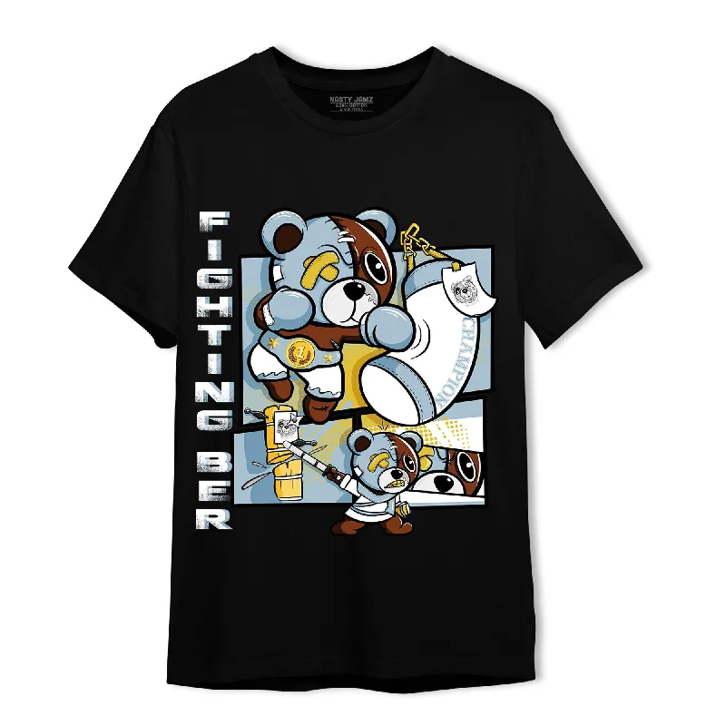 NastyJamz Blue Grey 13s T Shirt Match BER Fighting Boxing