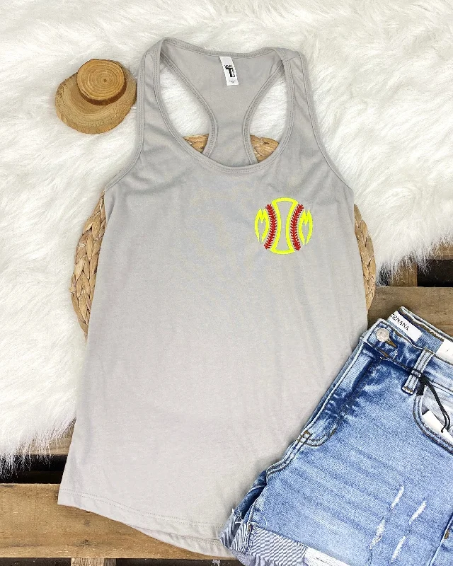 Softball Mom Embroidery Tank