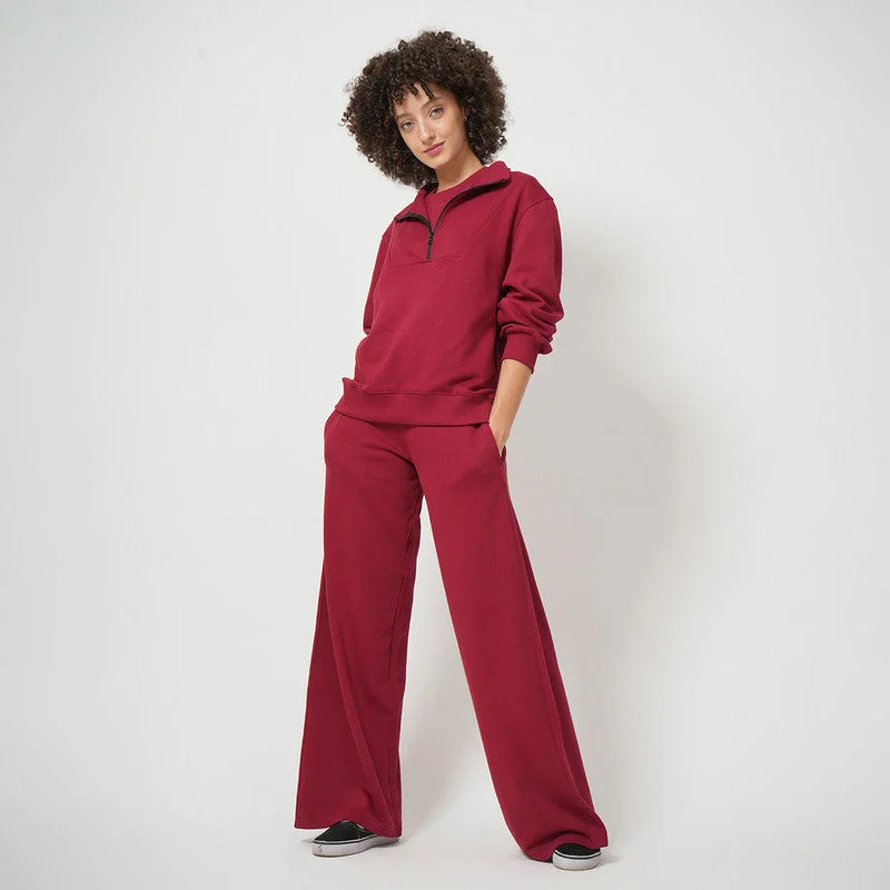 Organic Cotton Jogger Set of 3 | Maroon